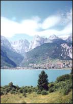 vista lago di molveno, Trentino, altopiano della Paganella